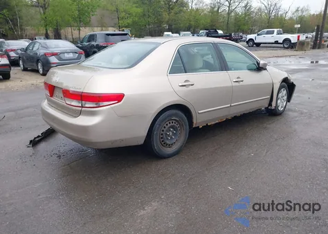 2003 Honda Accord 2.4 Lx из США, поврежденный, VIN 1HGCM55363A136733